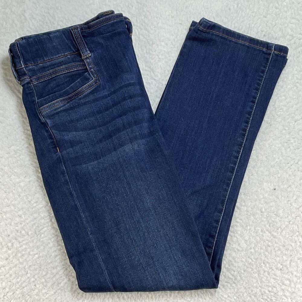 Liverpool The Gia Glider Skinny Womens Sz 6 Mid Rise Blue Pull On Jeans  28x24